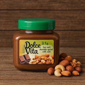 Сливочно-шоколадная паста Dolce Vita на эритрите с орехами