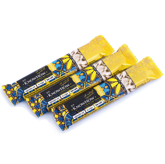 Темный шоколад KnowHow на эритрите с семечками
