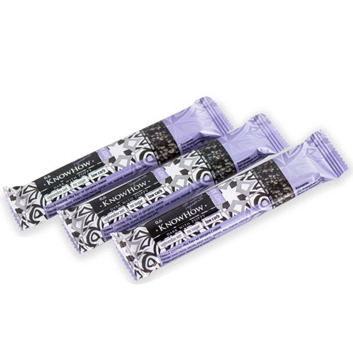 Темный шоколад KnowHow на эритрите с маком