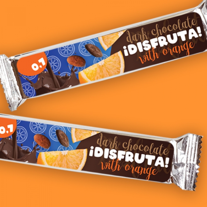 Темный шоколад Disfruta! с апельсином