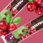 Темный шоколад Дисфрута на эритрите с клюквой